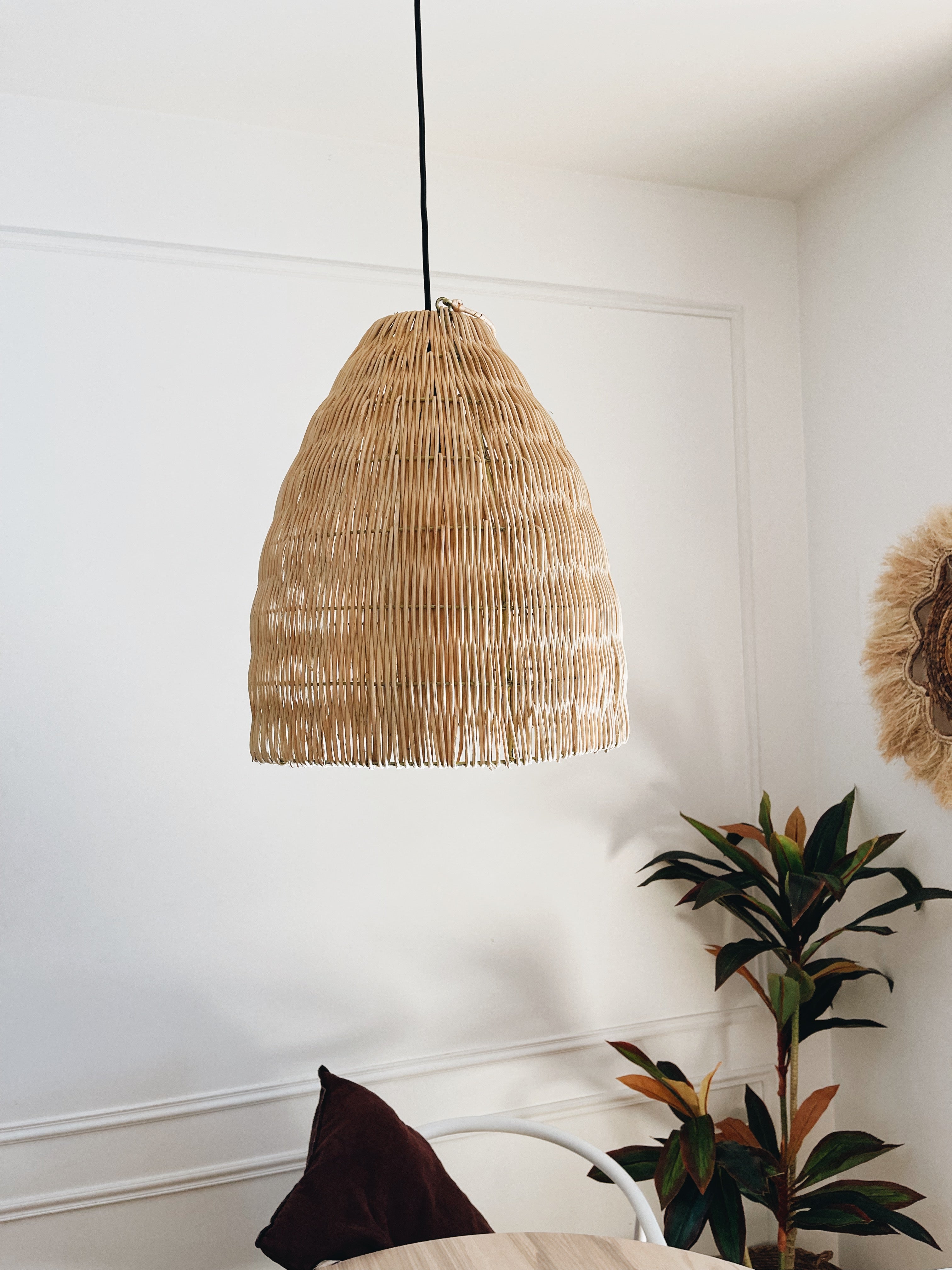 Abajur em Rattan Loro