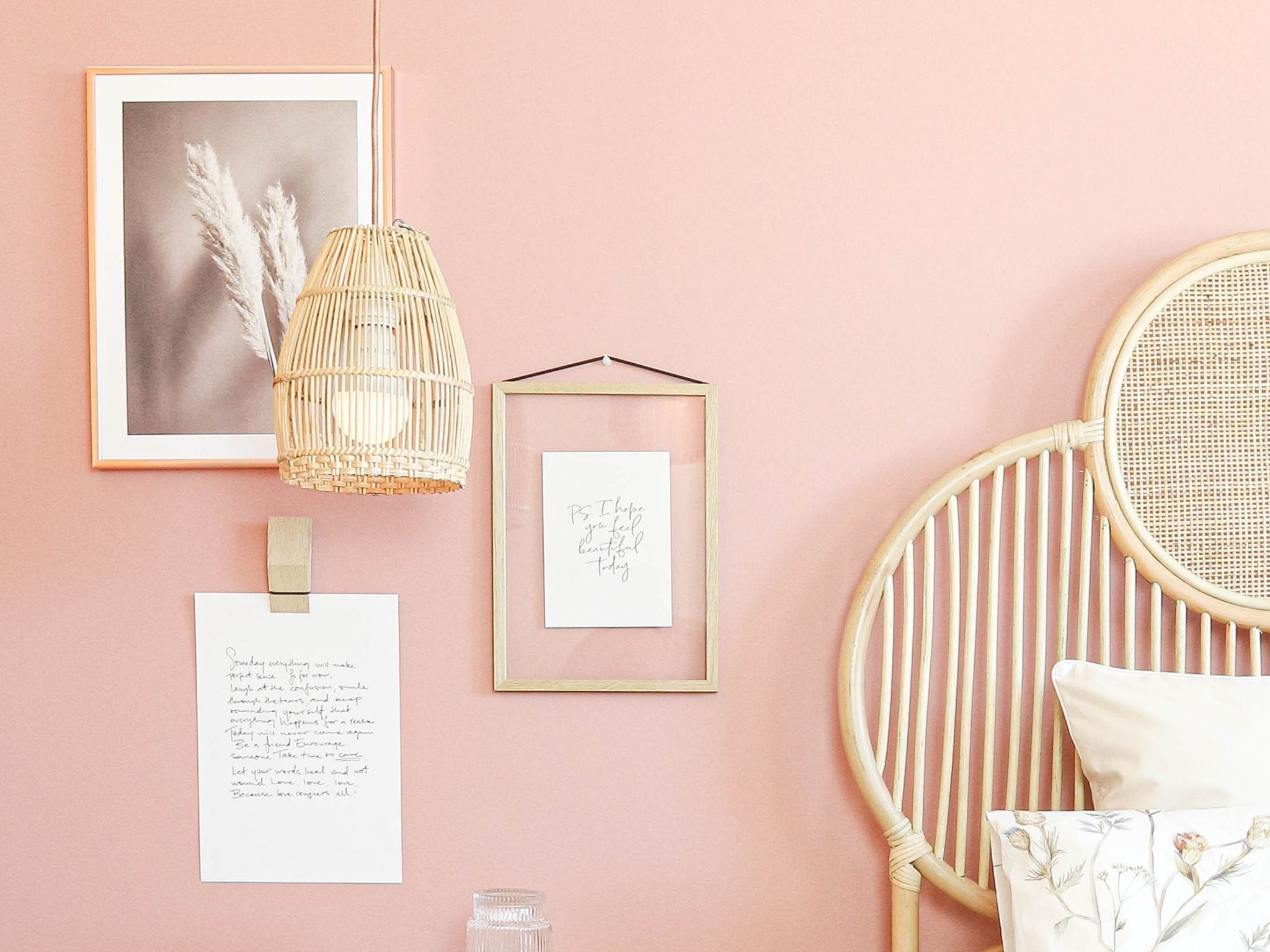 Abajur em Rattan Ayana