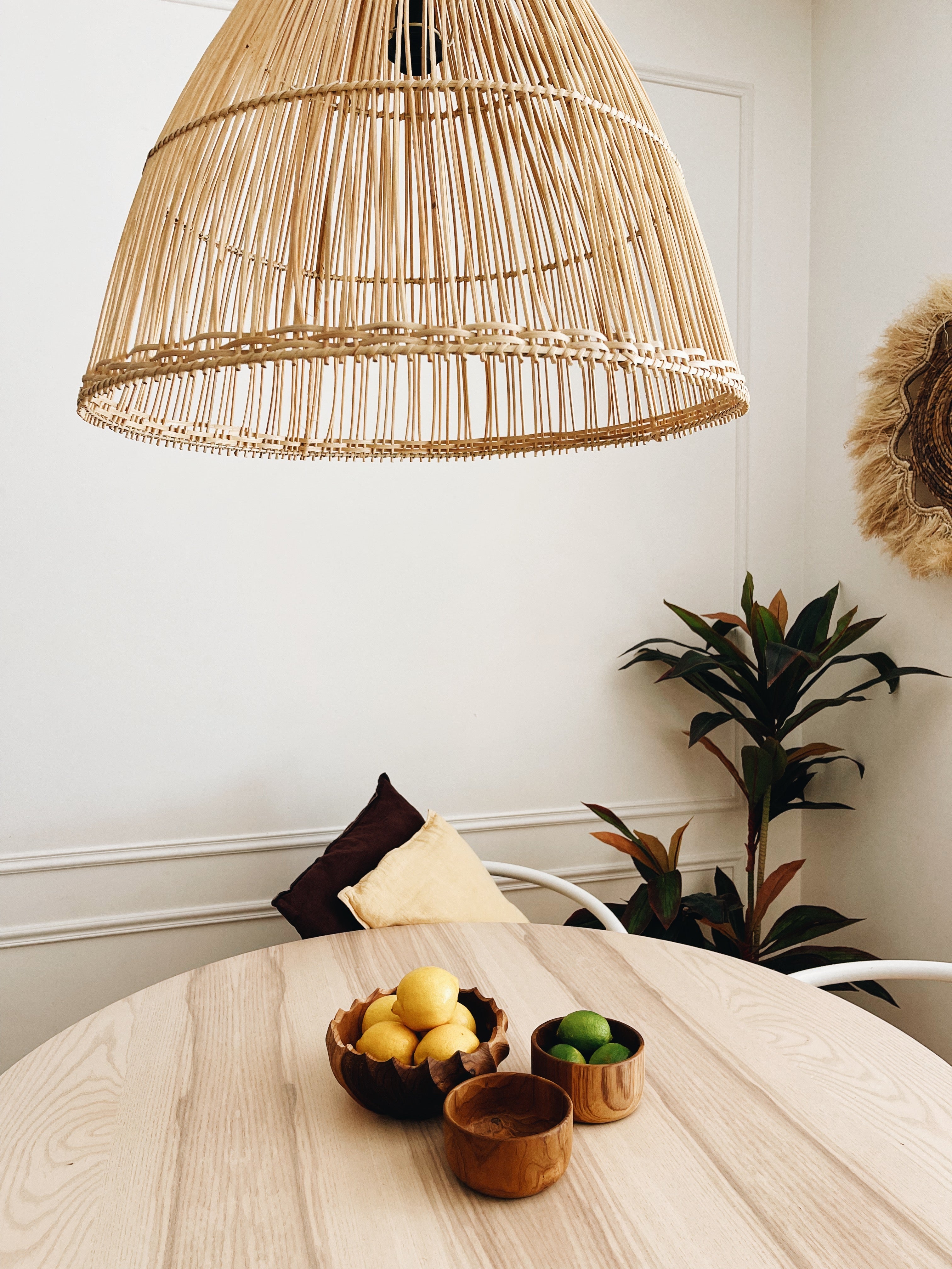 Abajur em Rattan Bobonaro