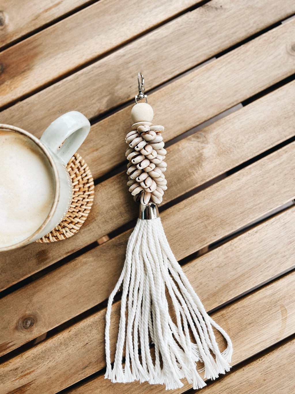 Porta-chaves Conchas Zoë Branco