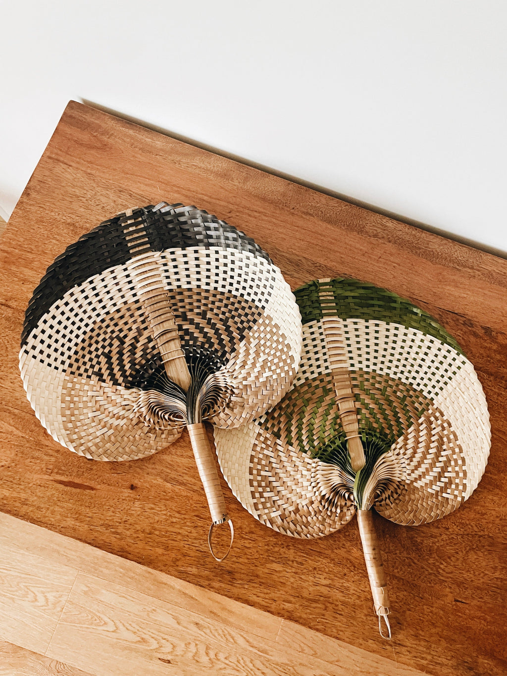 Green Tricolor Natural Fan