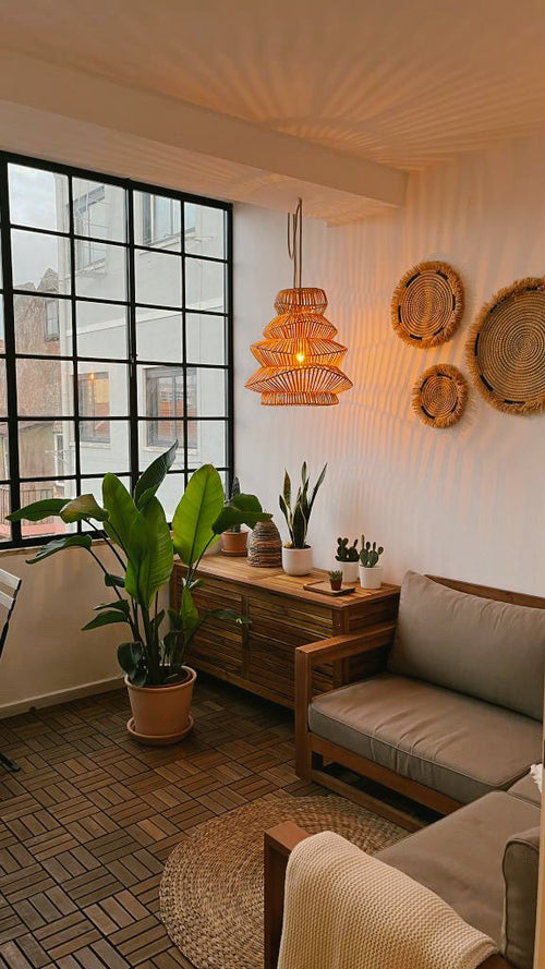 Abajur em Rattan Akrema - L