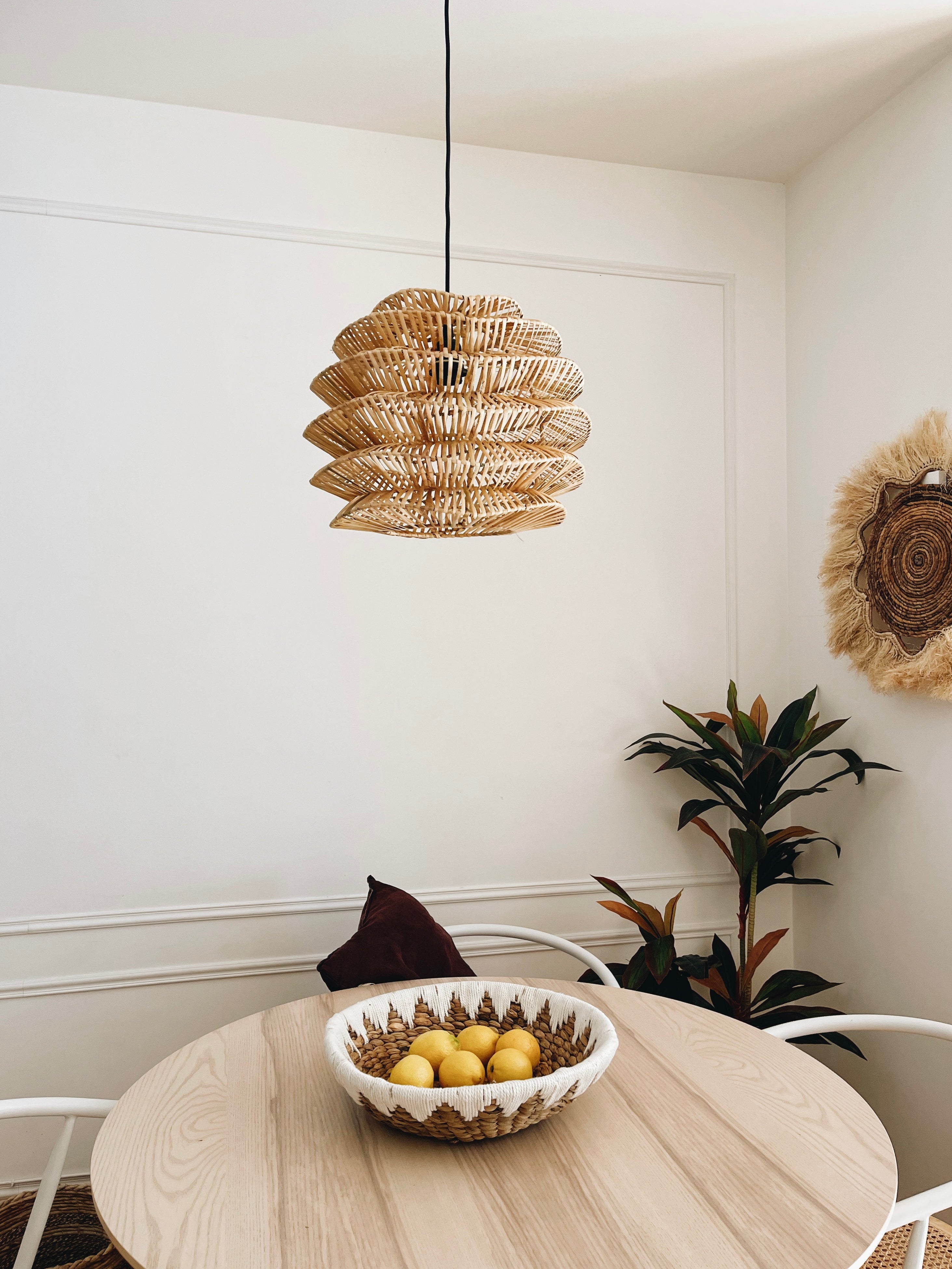 Abajur em Rattan Akrema