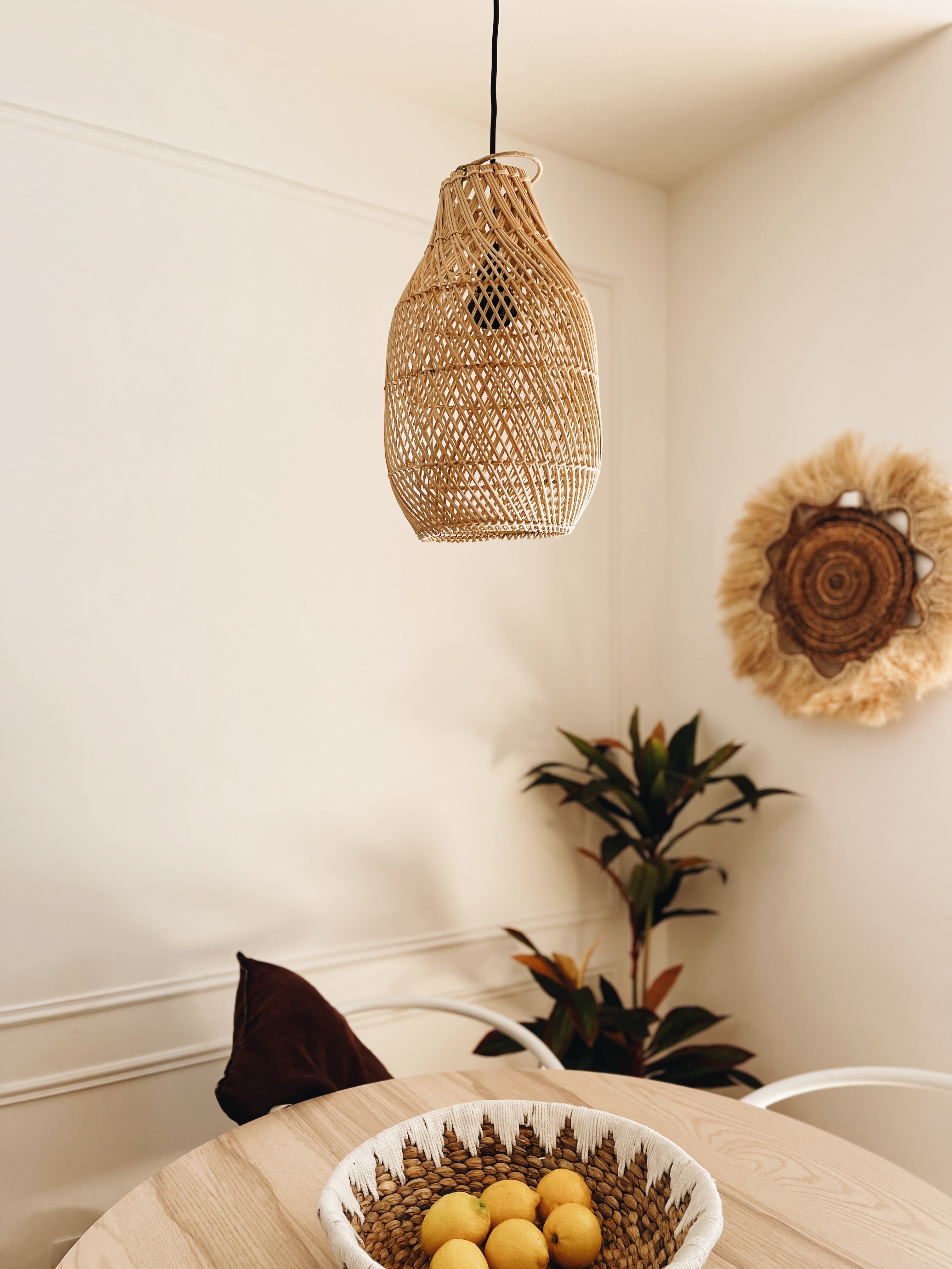 Abajur em Rattan Sepang