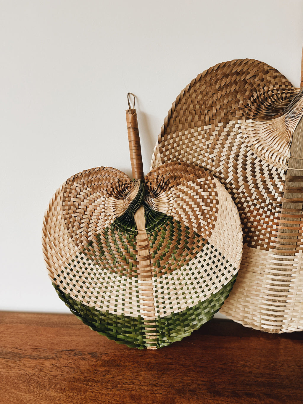 Green Tricolor Natural Fan