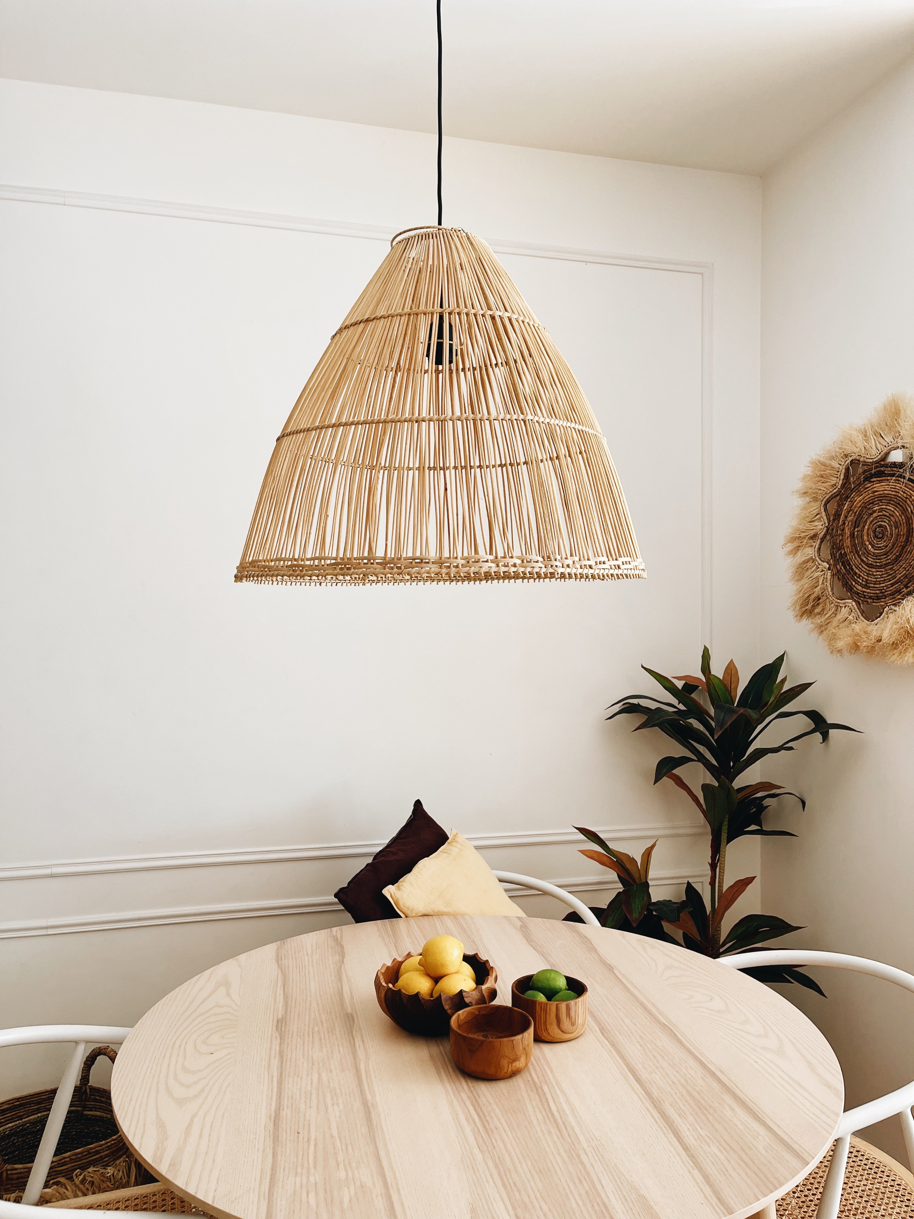 Abajur em Rattan Bobonaro