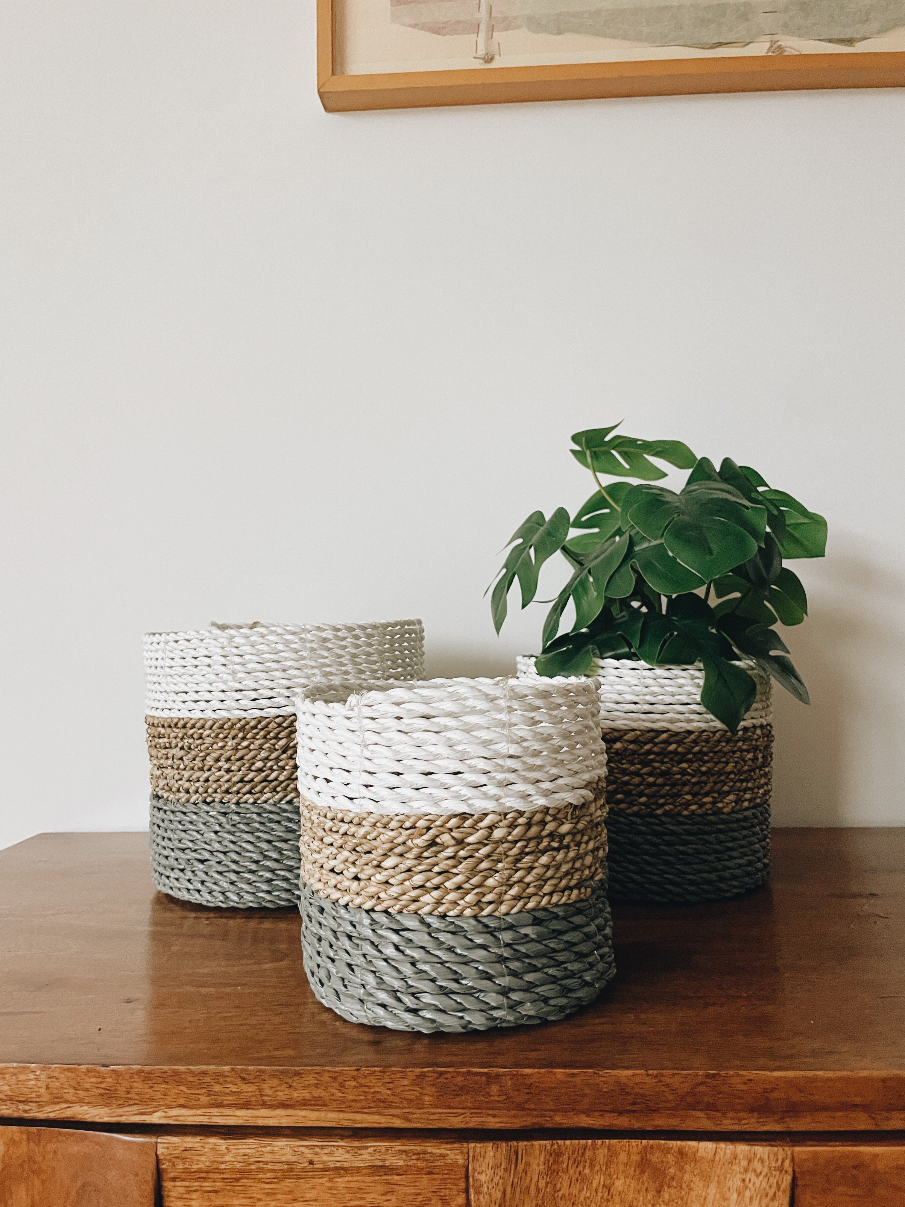 Cesto Asmara Cinzento