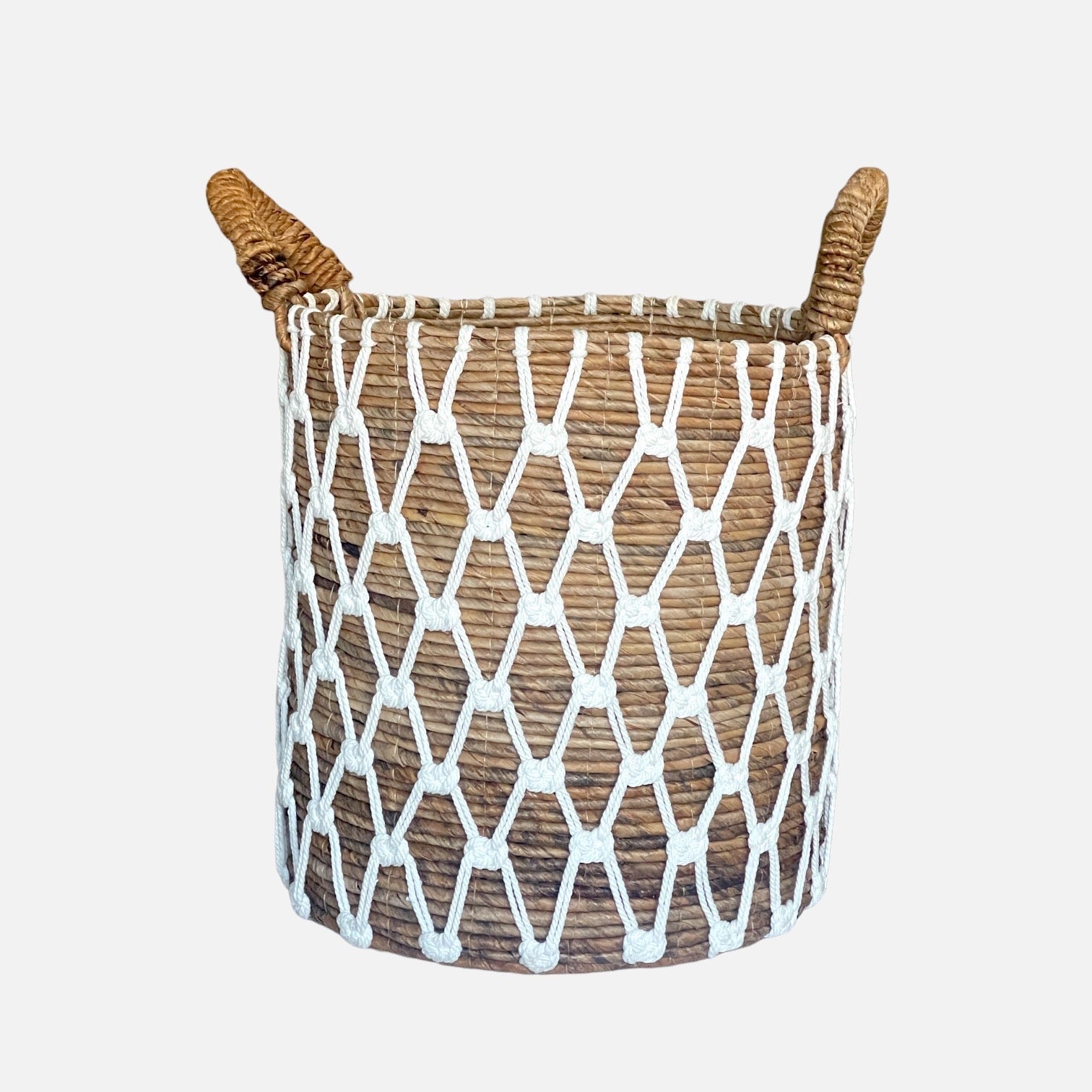 Cabalaki Basket White Pattern