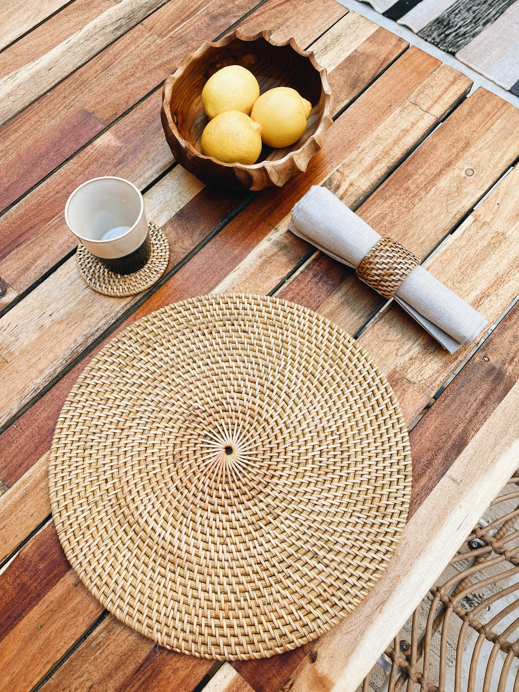 Lombok Rattan Napkin Ring