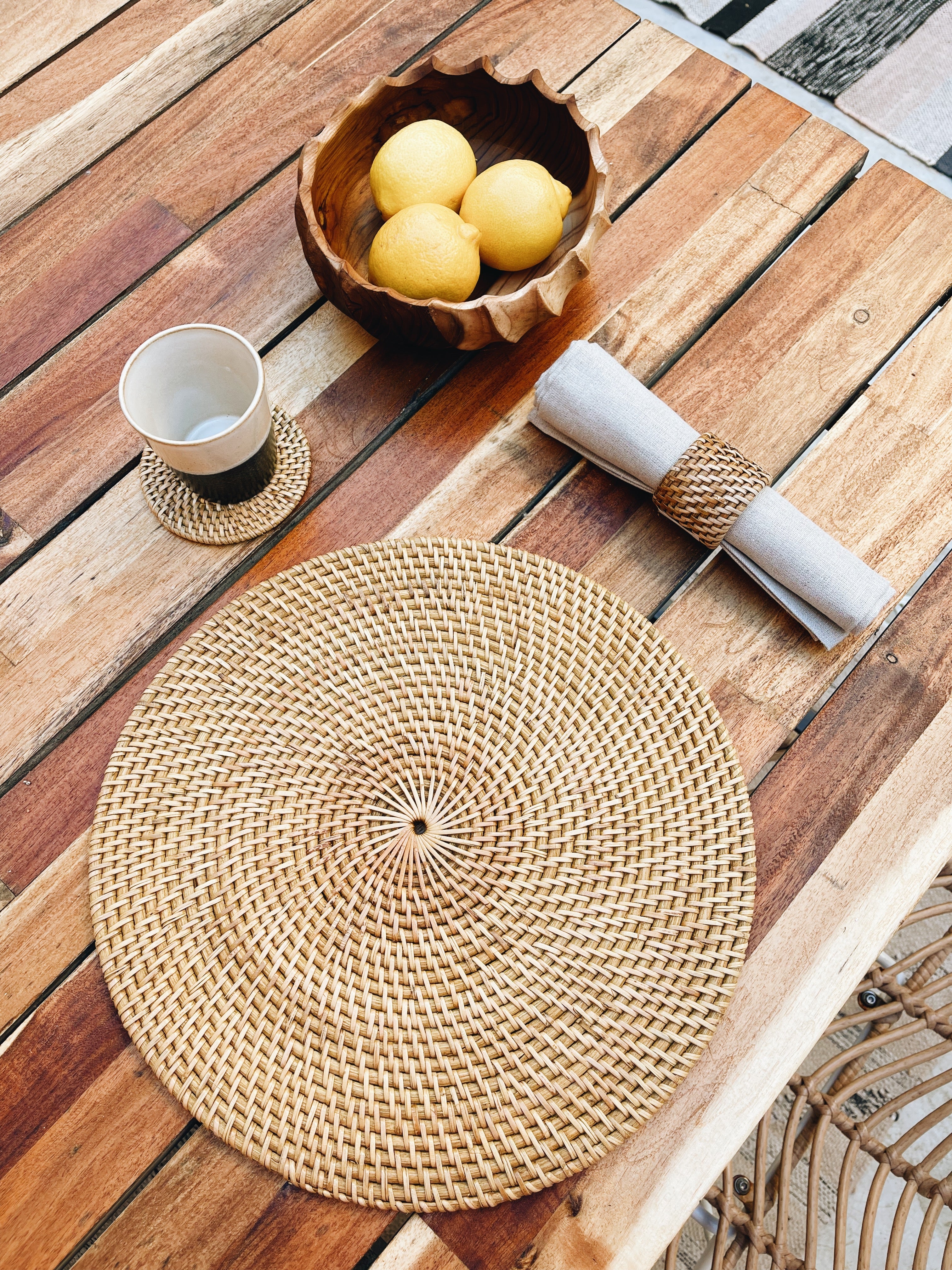 Lombok Rattan Napkin Ring