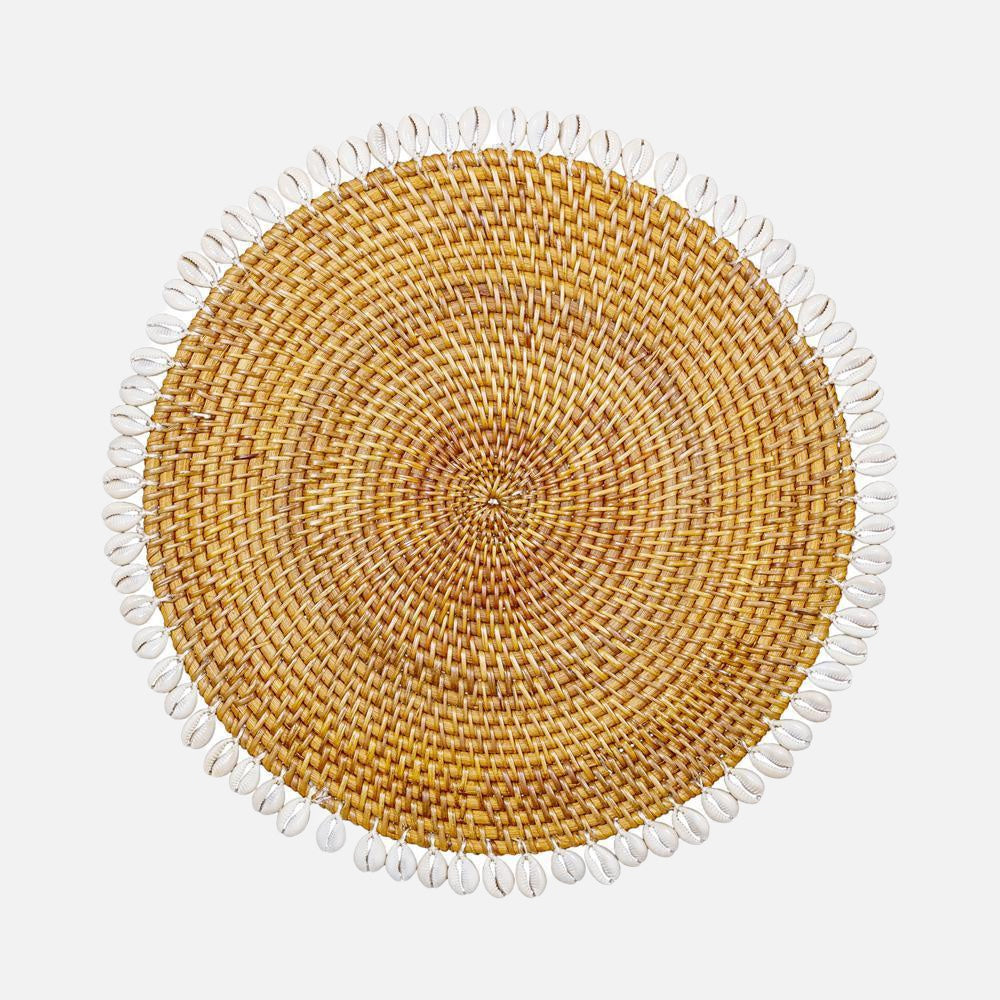 Elgin Table Placemat with Shells - Natural