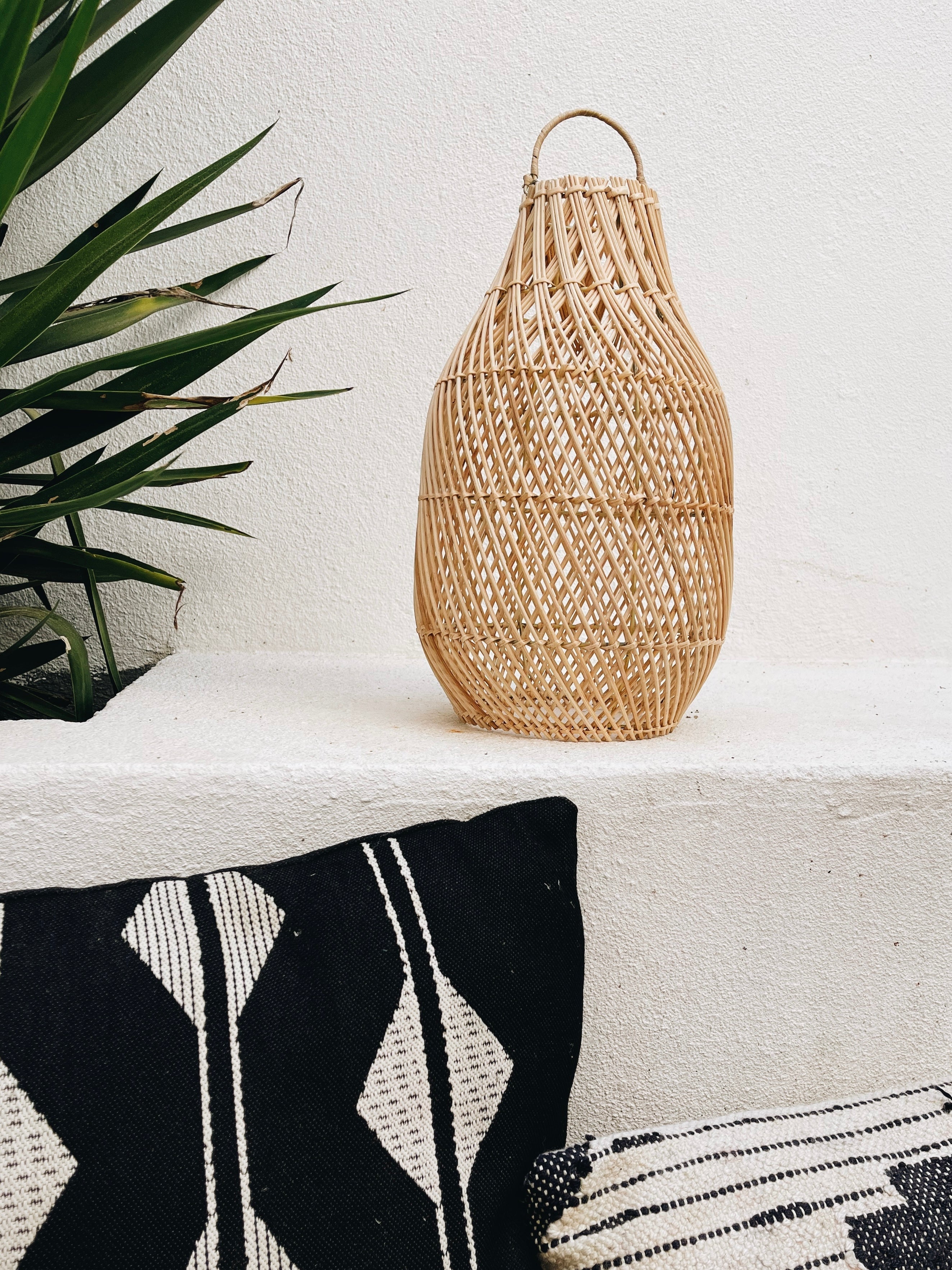 Abajur em Rattan Sepang