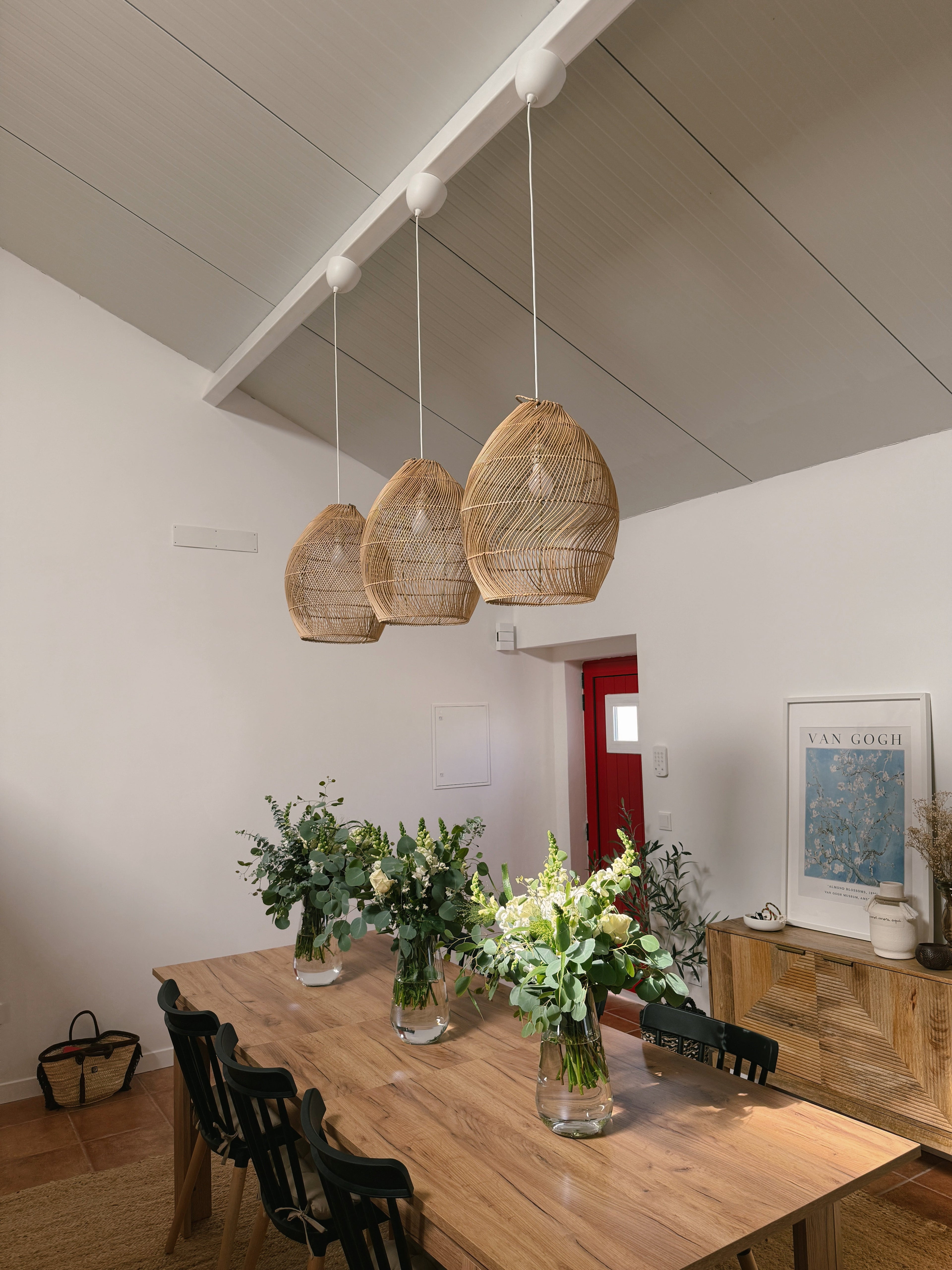 Abajur em Rattan Atauro