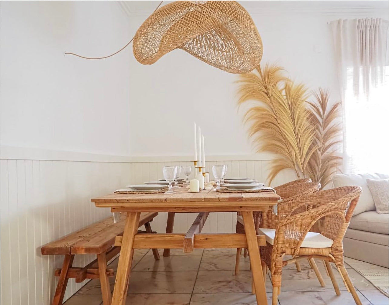 Abajur em Rattan Tutuala