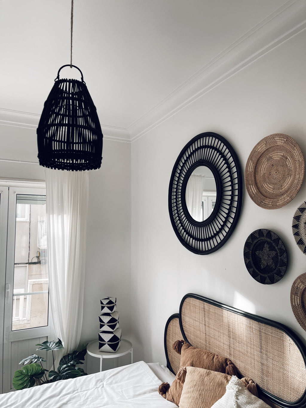 Ayana Black Rattan Lampshade
