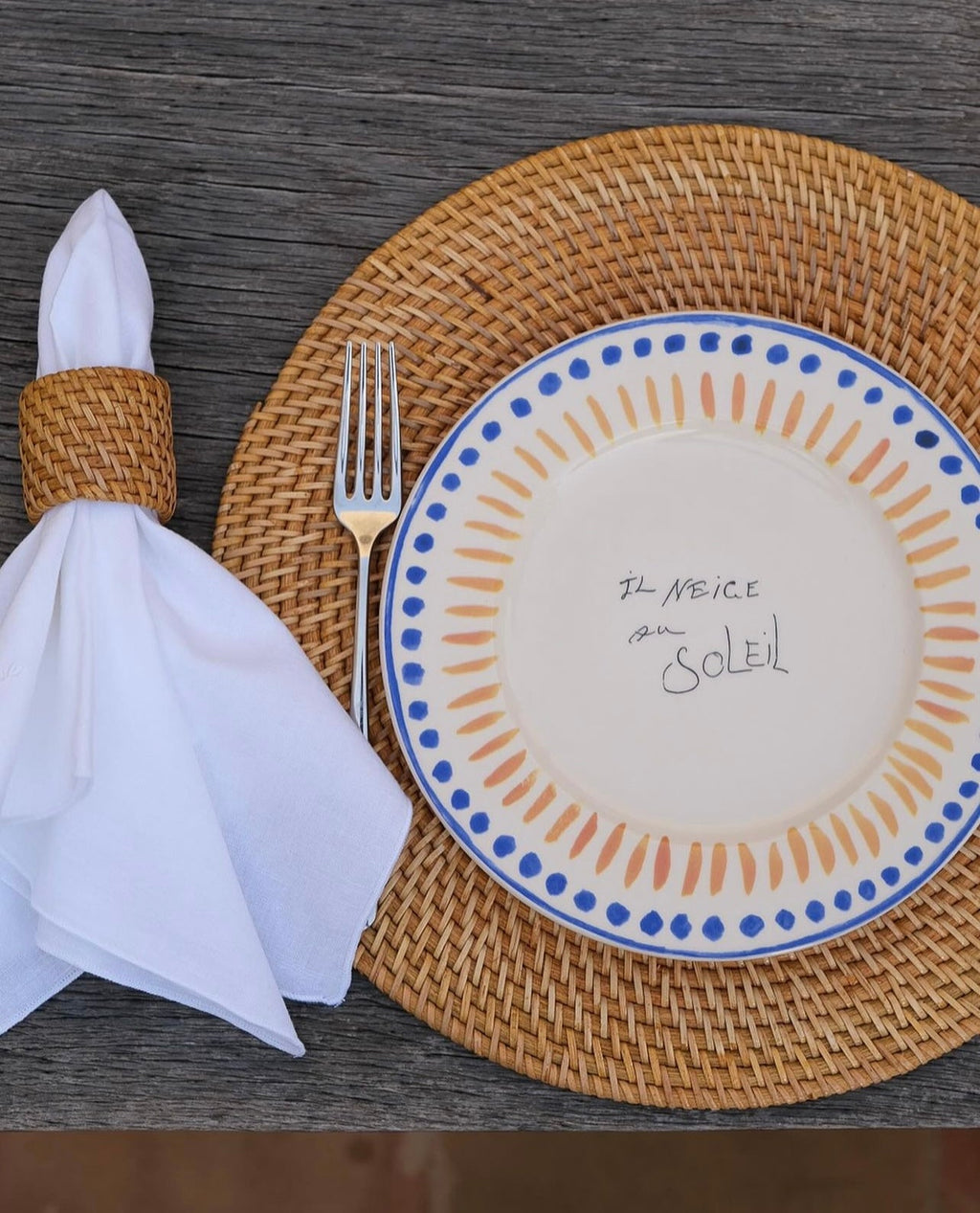 Lombok Rattan Placemat 35cm