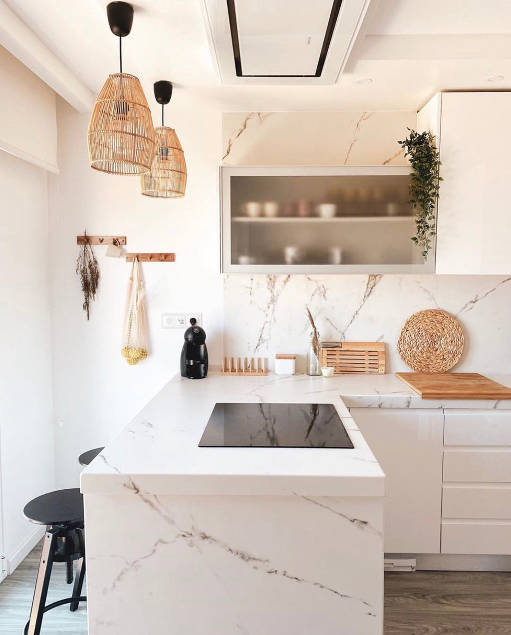 Abajur em Rattan Ayana