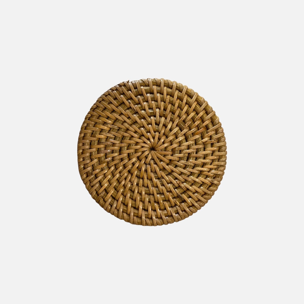 Lombok Rattan Coaster Set