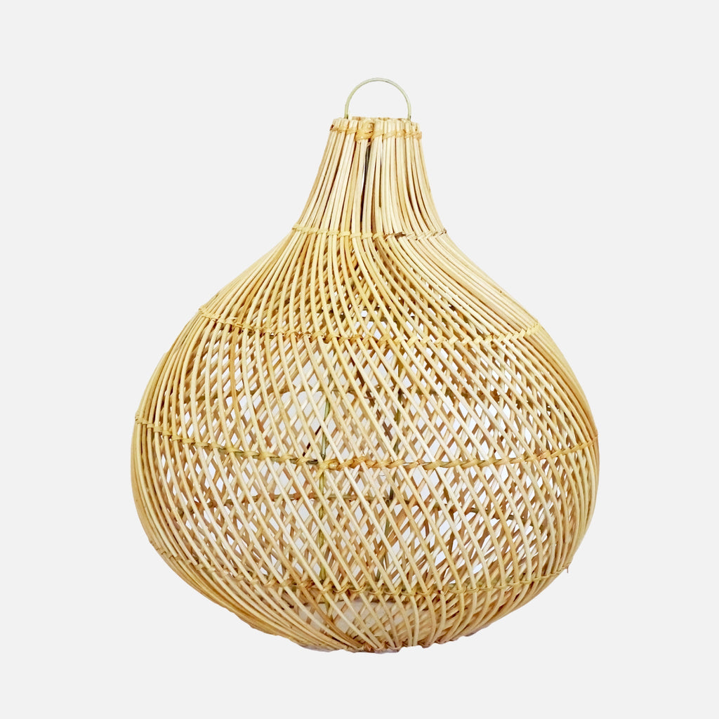 Mandala Cross Rattan Lampshade