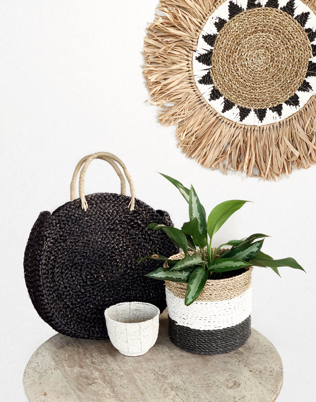 Round Wall Decor Panama Sun