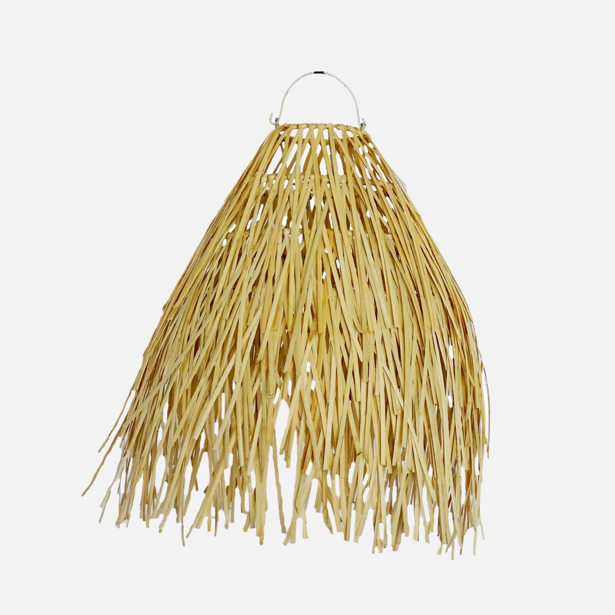 Abajur em Rattan Rusty