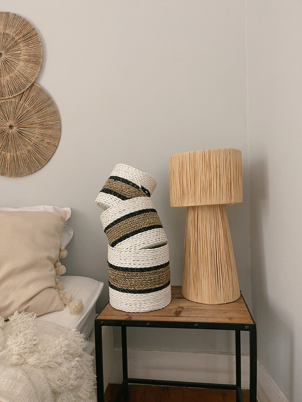 Asmara White Basket
