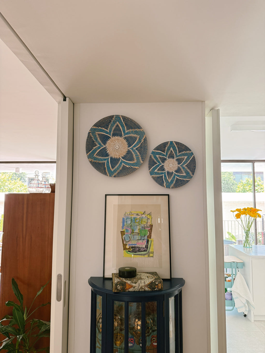 Prato de Parede Lombok Azul