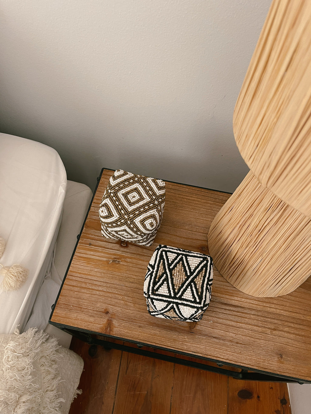 Melasti Bead Box - White and Gold