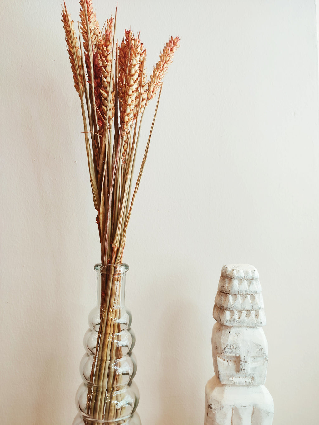 Dried Flowers Wheat Orange