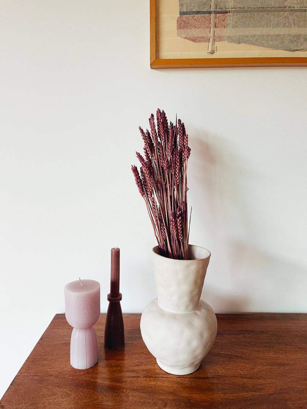 Dried Flowers Purple Wheat