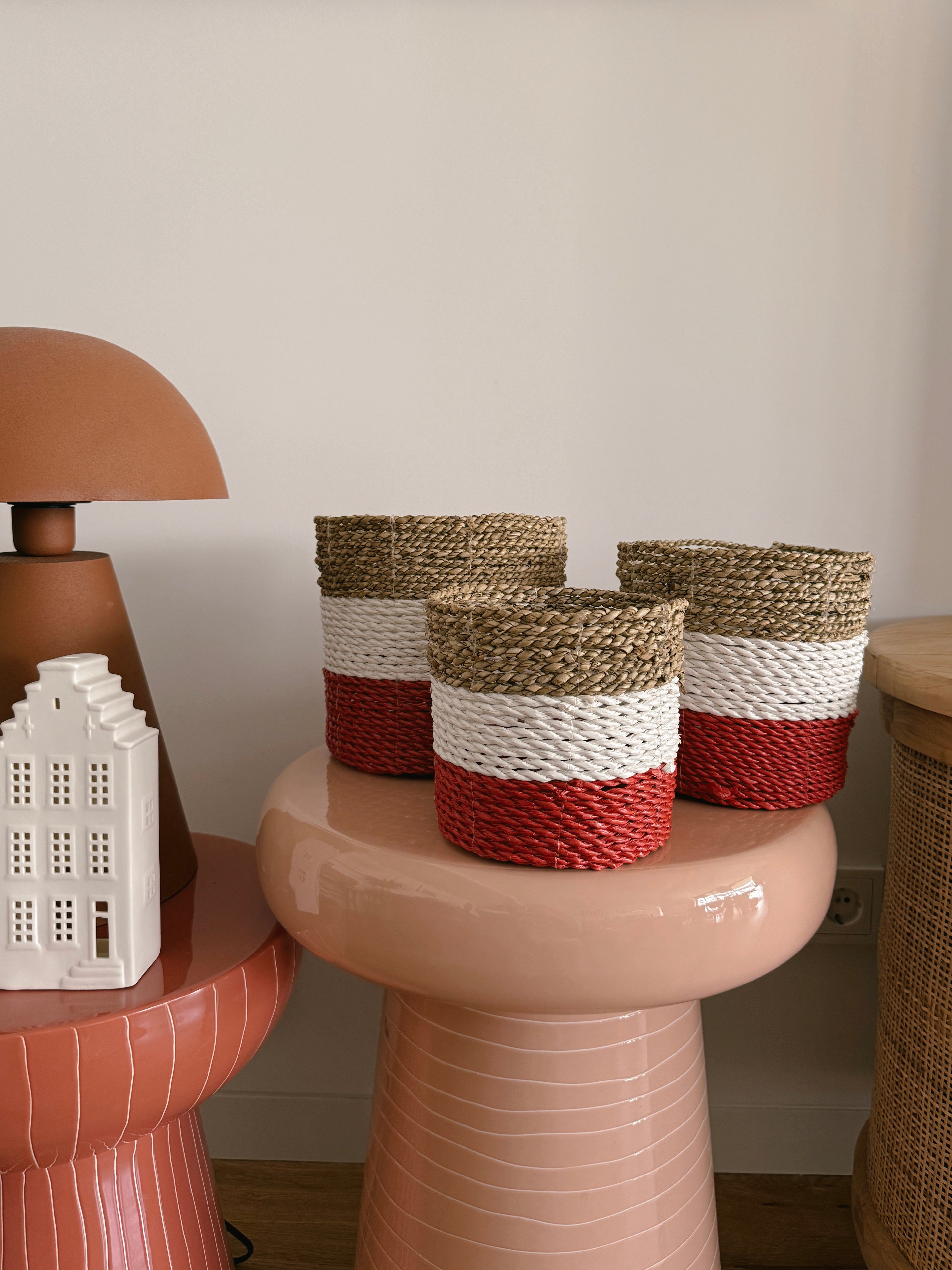 Cesto Asmara Vermelho