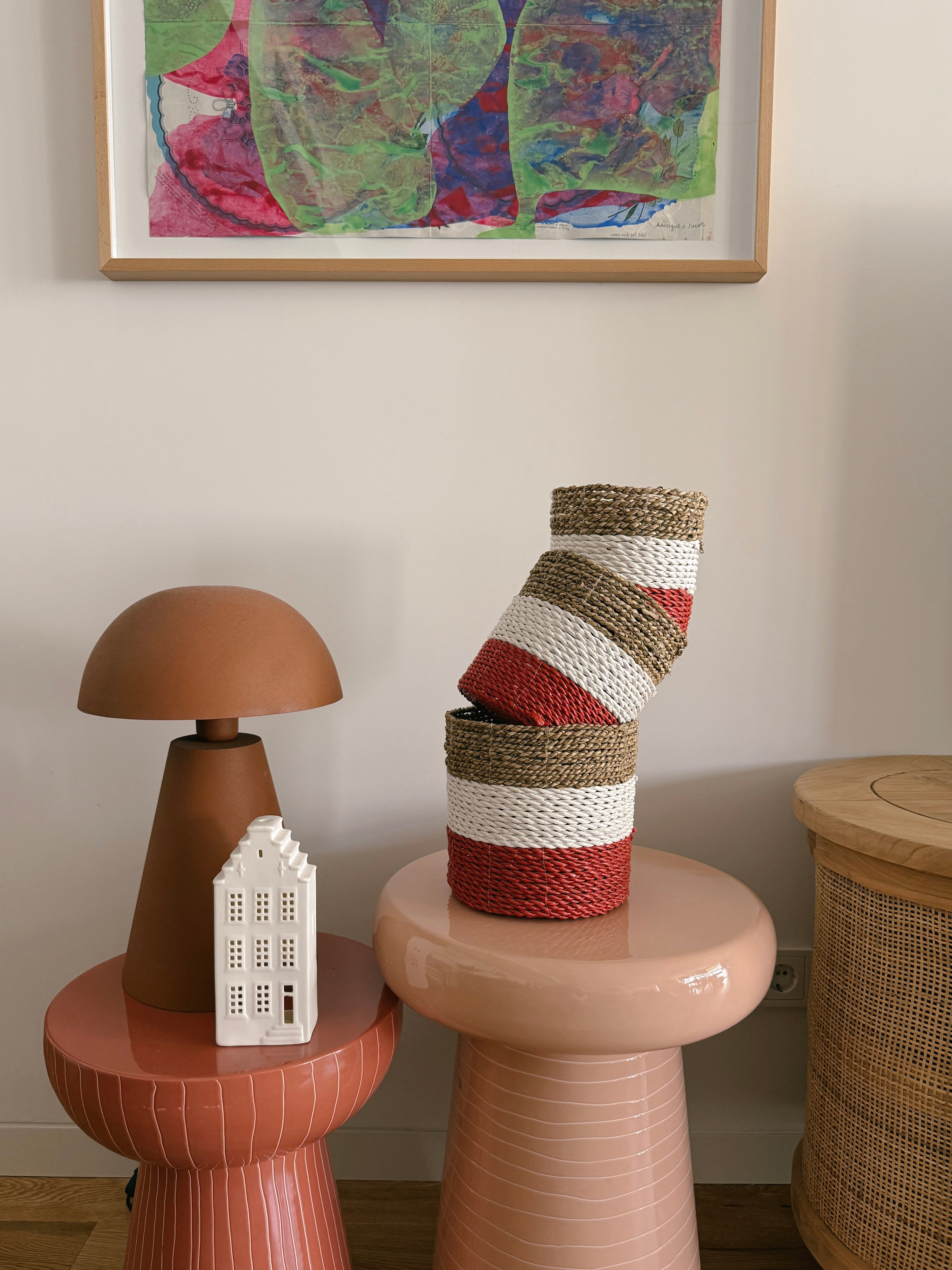 Cesto Asmara Vermelho