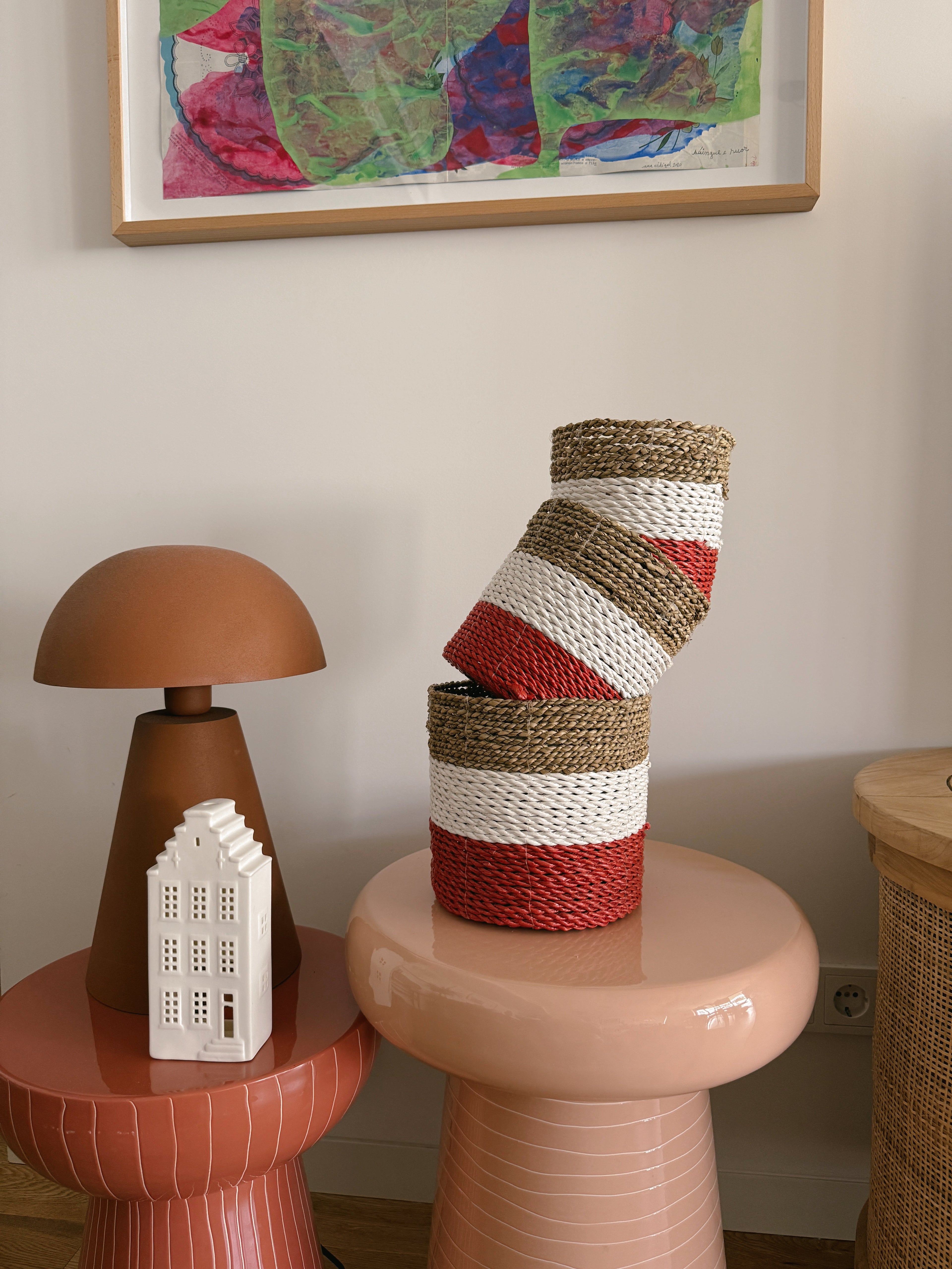 Cesto Asmara Vermelho