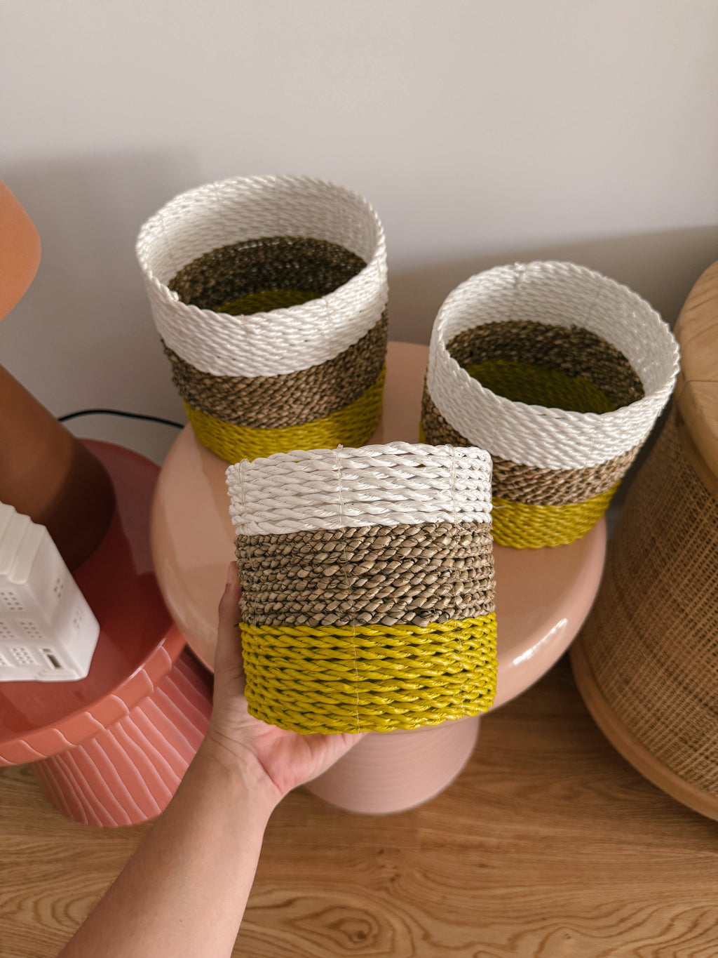 Cesto Asmara Amarelo