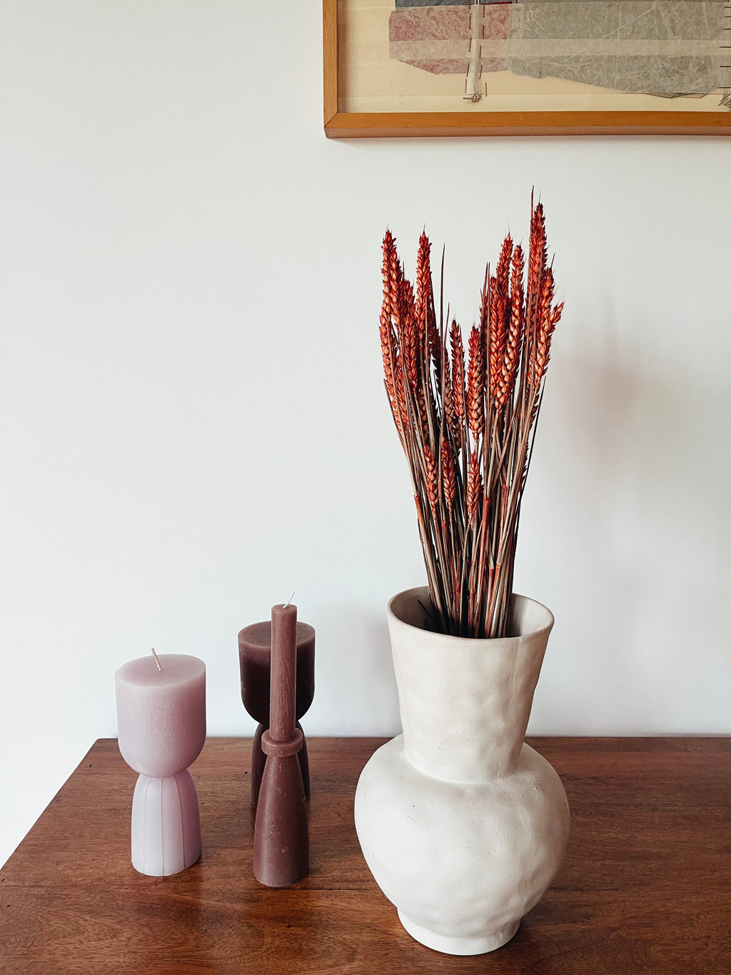 Dried Red Wheat Flowers