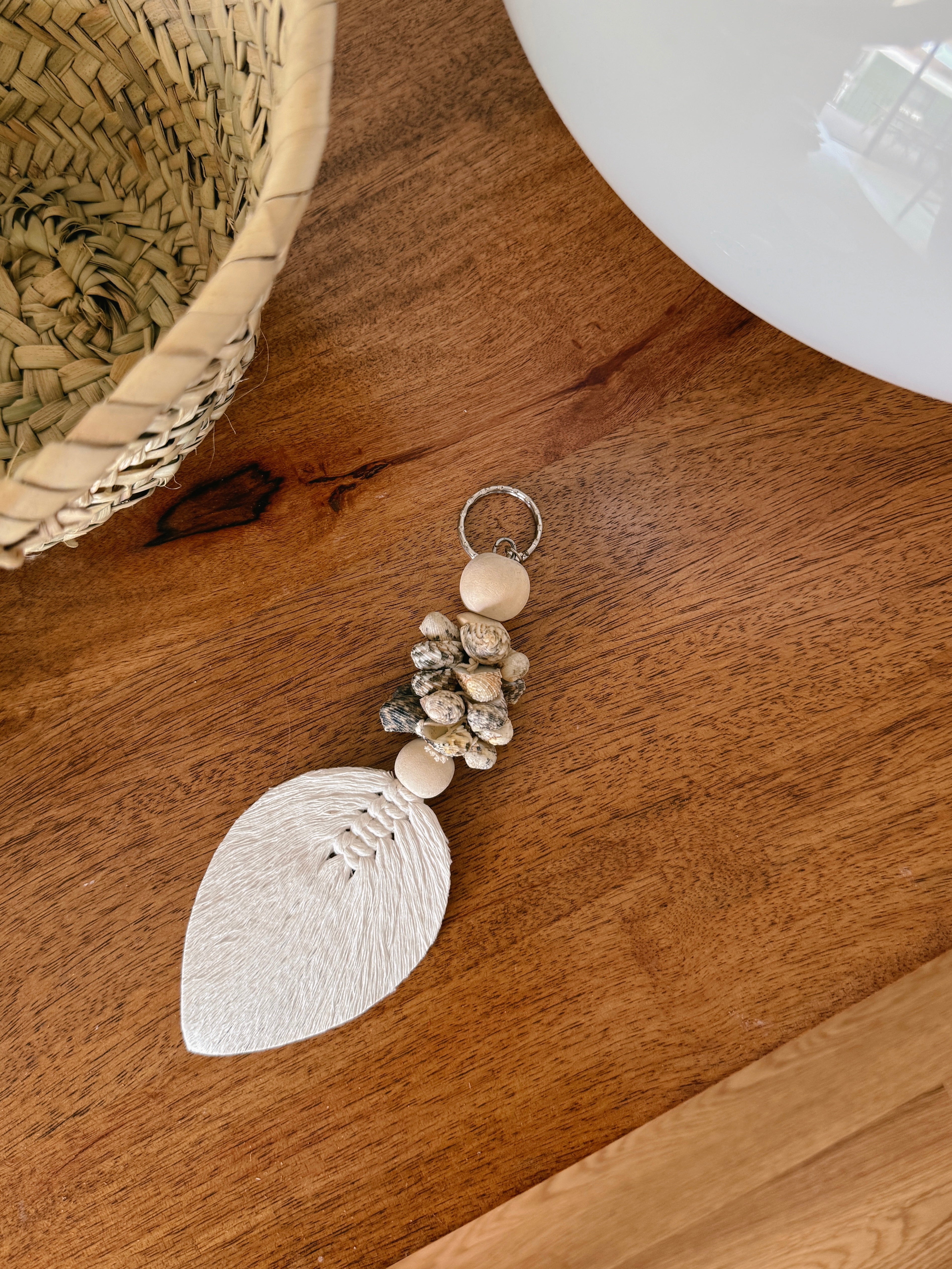Porta-chaves Conchas Alor Cowrie Leaf