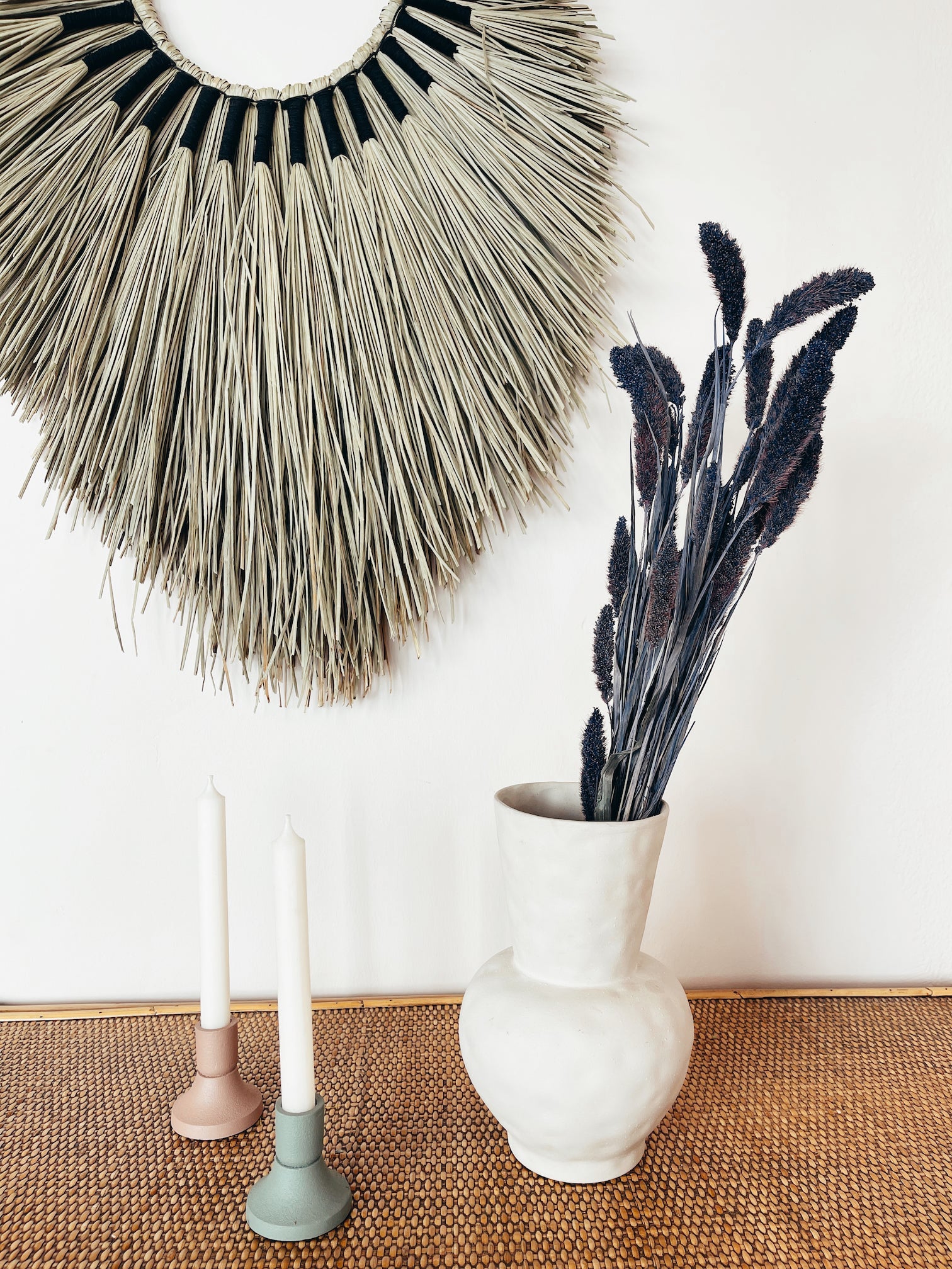 Flores Secas Setaria Roxa